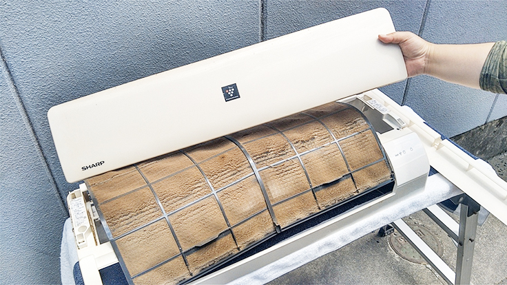 エアコンクリーニング Before